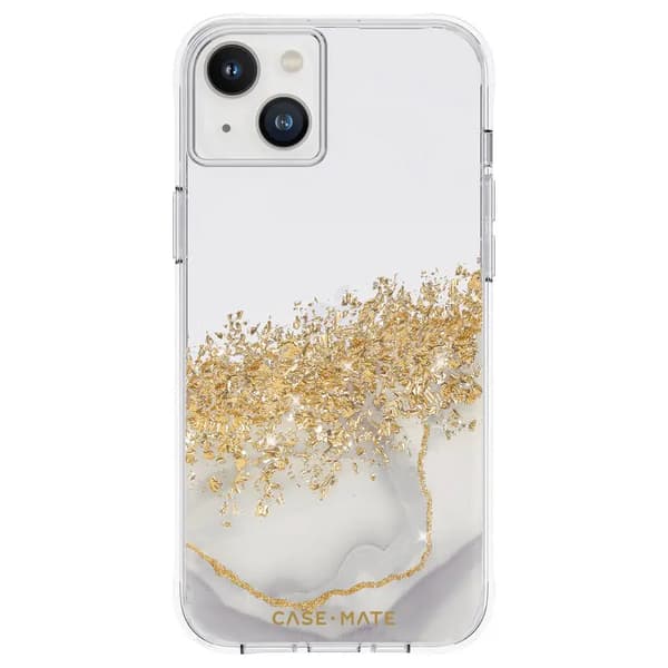 Case-Mate Karat - iPhone 14 Plus cover dekoreret med guld (Marmor)