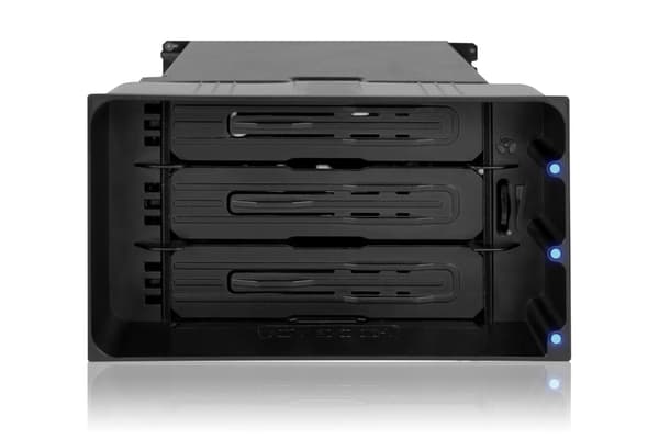 ICY BOX Opbevaringsdrevkabinet HDD-kabinet Sort 3,5\"