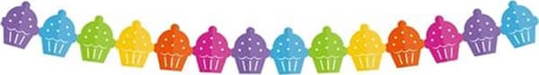 GoDan Guirlande Cupcakes - 360 cm - 1 stk universal