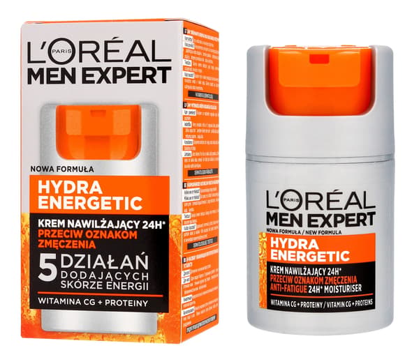 Loreal Men Expert Hydra Energetic Fugtighedscreme mod tegn på træthed 25+ 50ml