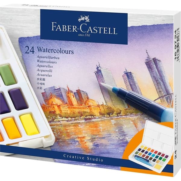 Faber-Castell akvarelmaling 24 farver