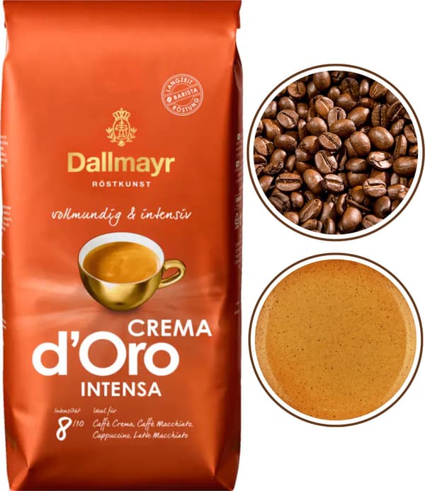 Kahvipavut Dallmayr Crema d'Oro Intensa 1 kg