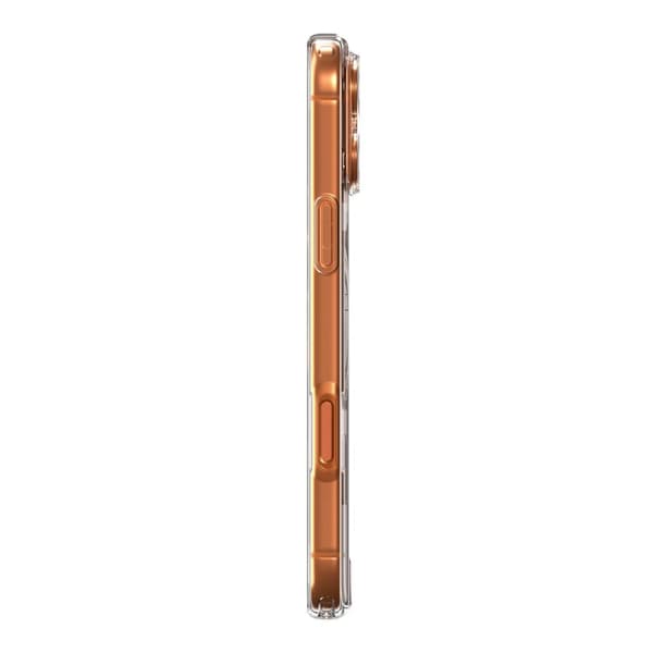 Spigen Ultra Hybrid MagSafe, läpinäkyvä oranssi - iPhone 17 Pro Max