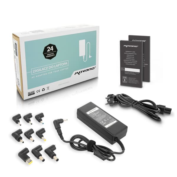 Movano Universal Strømforsyning 90W - 10 Stik