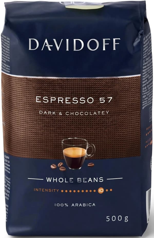 DAVIDOFF Espresso 57 bönor 0,5 kg