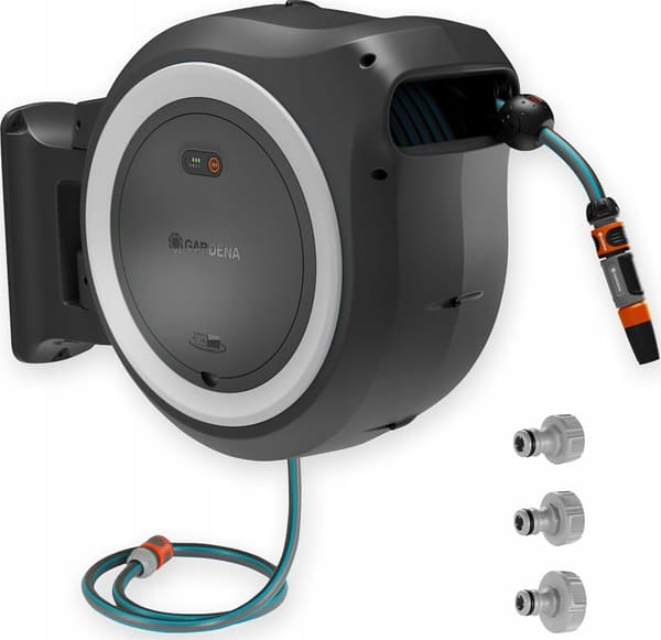 Gardena Batteriväggslangbox PowerRoll XXL 18V 40 m