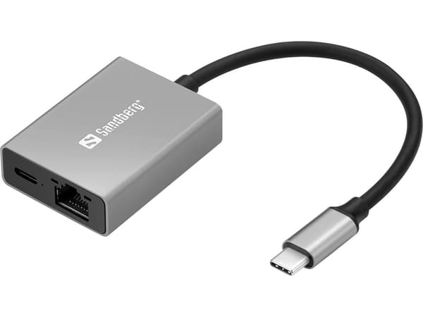 Sandberg USB-C Gigabit-sovitin PD100W USB-C Gigabit-sovitin PD100W