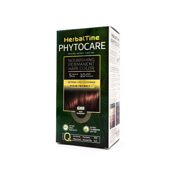 HERBAL TIME Phytocare Naturlig hårfarve 6NR Rig Mahogni