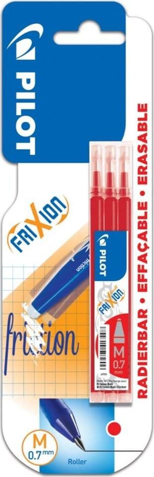 FriXion 0.7 röd 3-pack PILOT