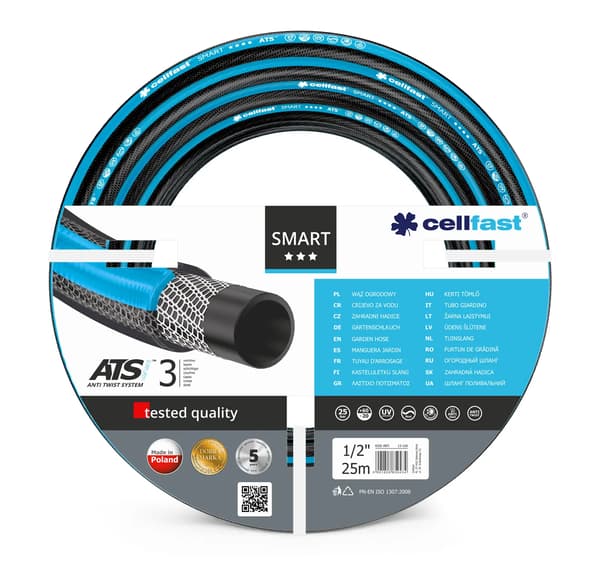 TRÄDGÅRDSSLANG 1/2\" 25m SMART ATS CELL-FAST