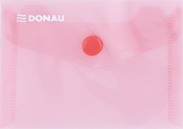 Donau Kuvertmappe DONAU lås, PP, A7, 180micr., rød
