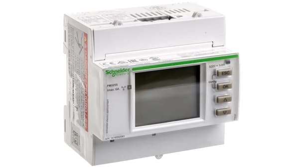 Nätverksparametermätare med Modbus RS485 2I/2w Digital för DIN-skena METSEPM3255