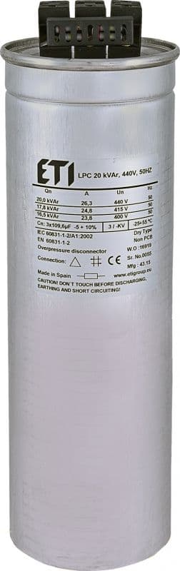 Kondensator CP LPC 20 kVar 440V 50HZ 004656763