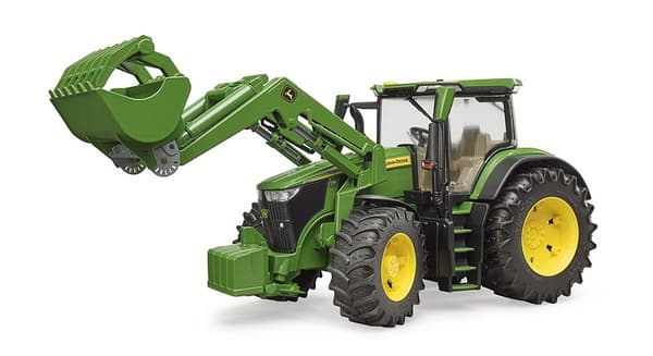 John Deere 7R 350 med frontlastare (grön)