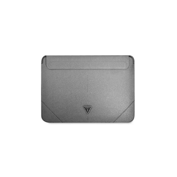Guess Sleeve GUCS16PSATLG 16\" silver /silver Saffiano Triangle Logo