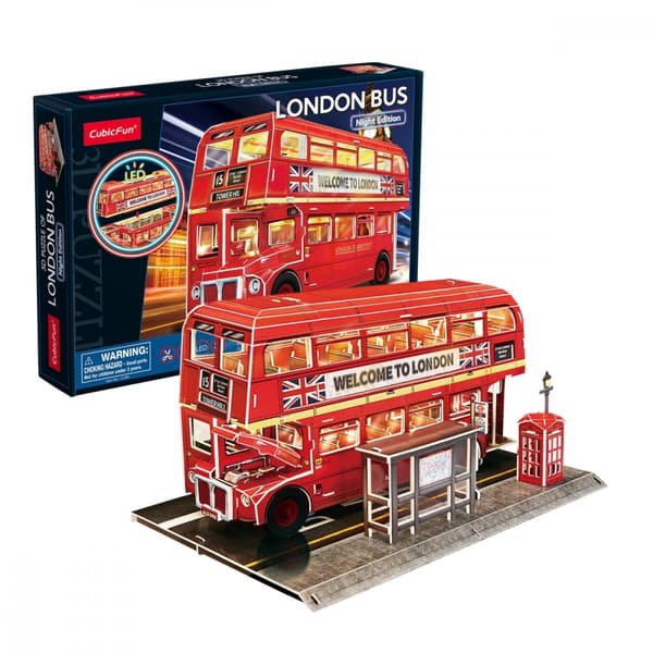 3D-palapeli Lontoon bussi L538H Cubic Fun