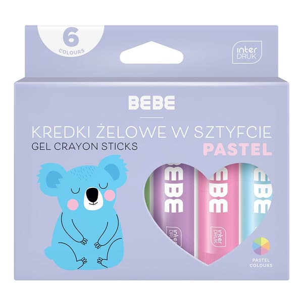 Gelblyanter i stift BB PAST 6x10g Interdruk