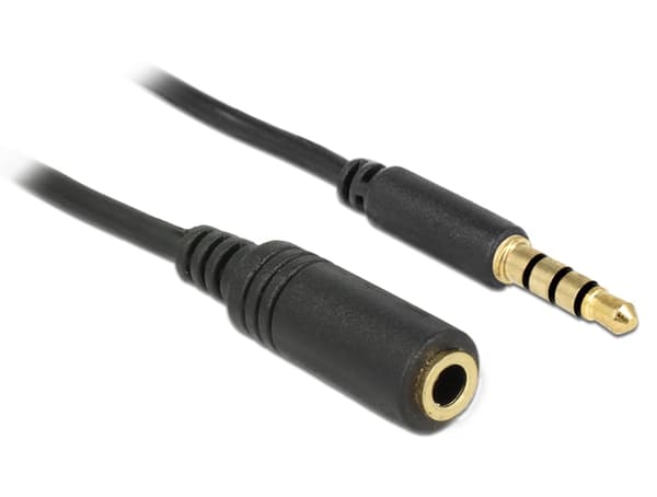 Kabel Delock Jack 3.5mm - Jack 3.5mm 3m sort (84668)