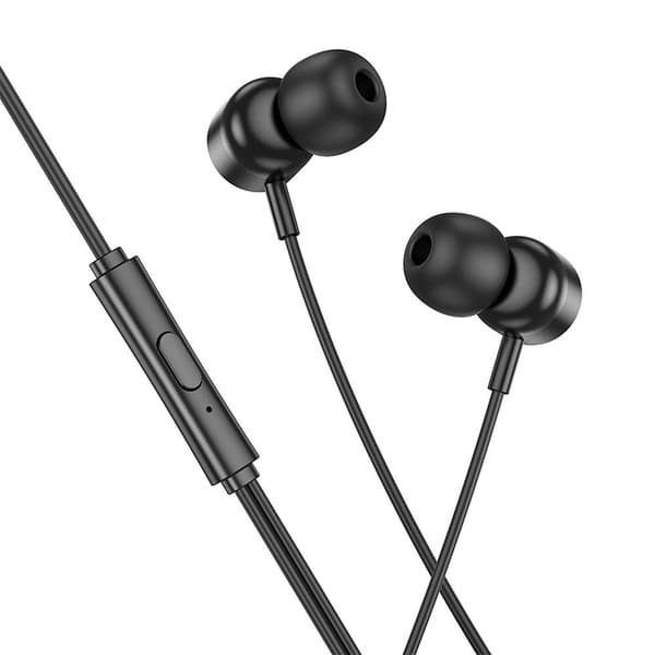 HOCO headset / in-ear hörlurar Typ C med mikrofon M122 Power svarta