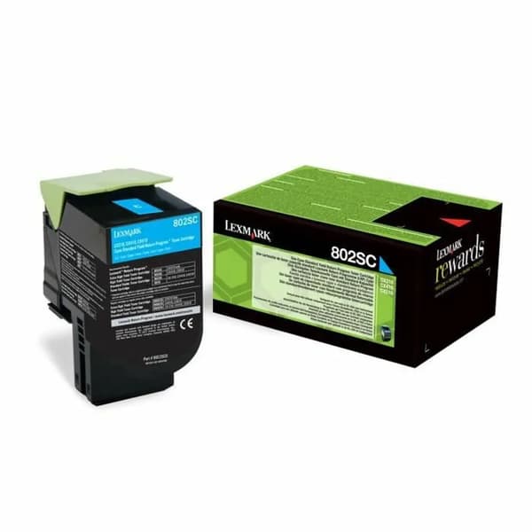 Lexmark 802SC - cyan - original - tonerpatron - LCCP, LRP