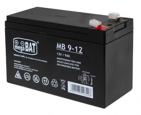 MegaBat MB 9-12 UPS batteri Blybatteri