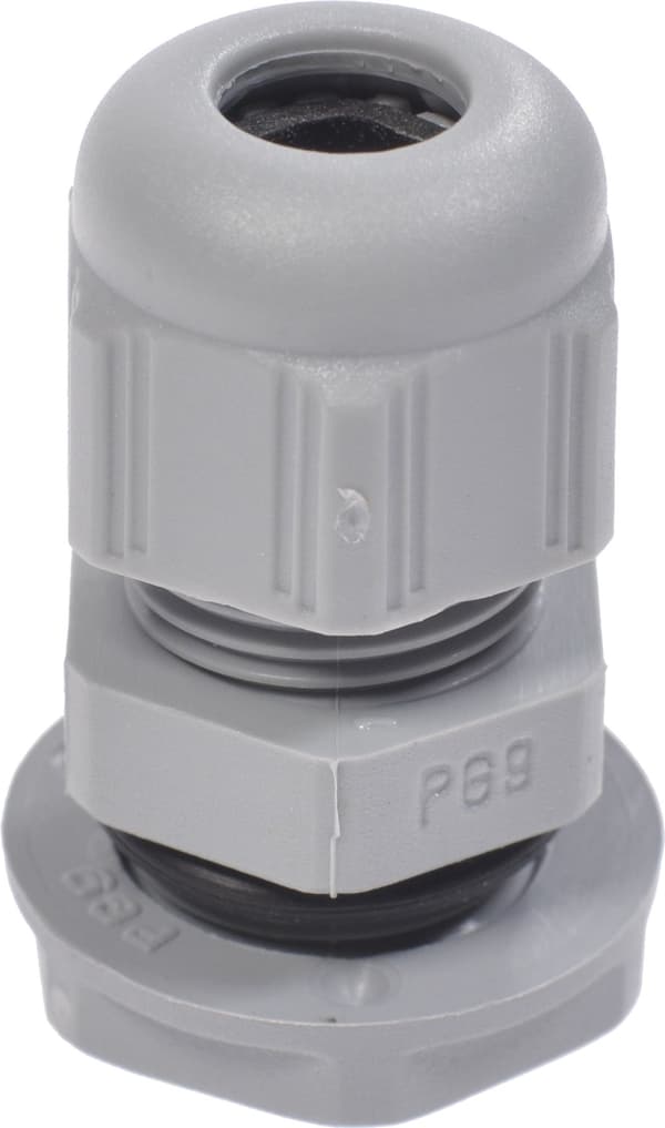 Polyamidinen kaapelipidin PG9 IP68 vaaleanharmaa 098021