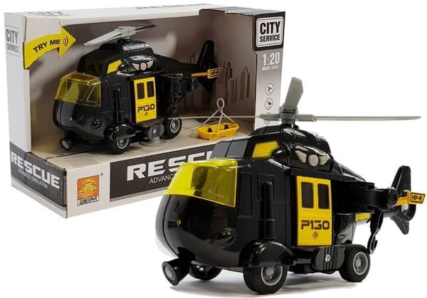 Batteri Redningshelikopter 1:20 Lyd og Lys