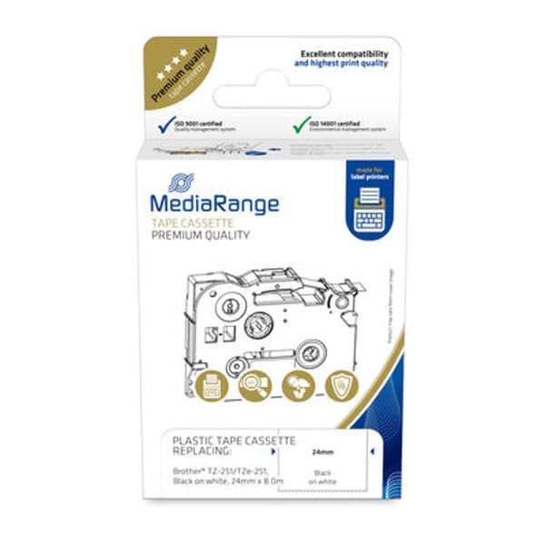 MediaRange Schriftbandka. Brother TZ-2