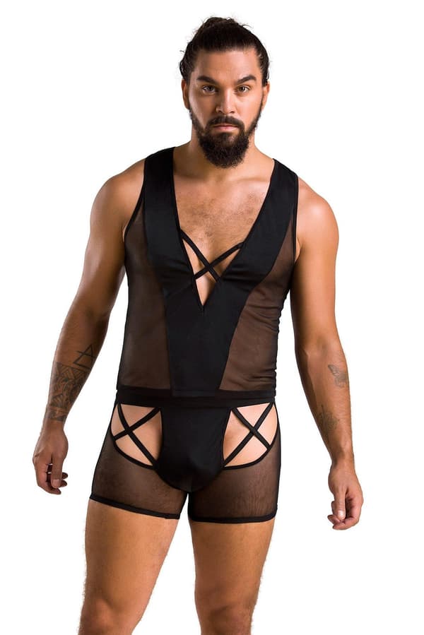 054 SÆT OSCAR sort L/XL - Passion