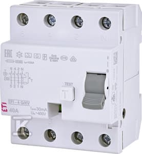 Diverse afbryder - kortslutning EFI-4 A G/KV 40/0.03 002062748