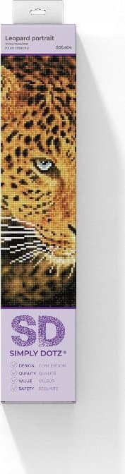 Diamantbroderi Diamond Dotz Leopard 30x40cm SD5404