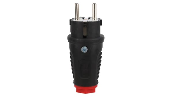 Kumitulppa 16A 2P+Z 230V SCHUKO VDE IP54 /kumi-polyamidi/ TAURUS2 0511-sr