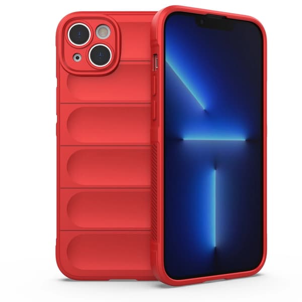 Magic Shield Case Hülle til iPhone 14 Plus fleksibelt pansret cover rød