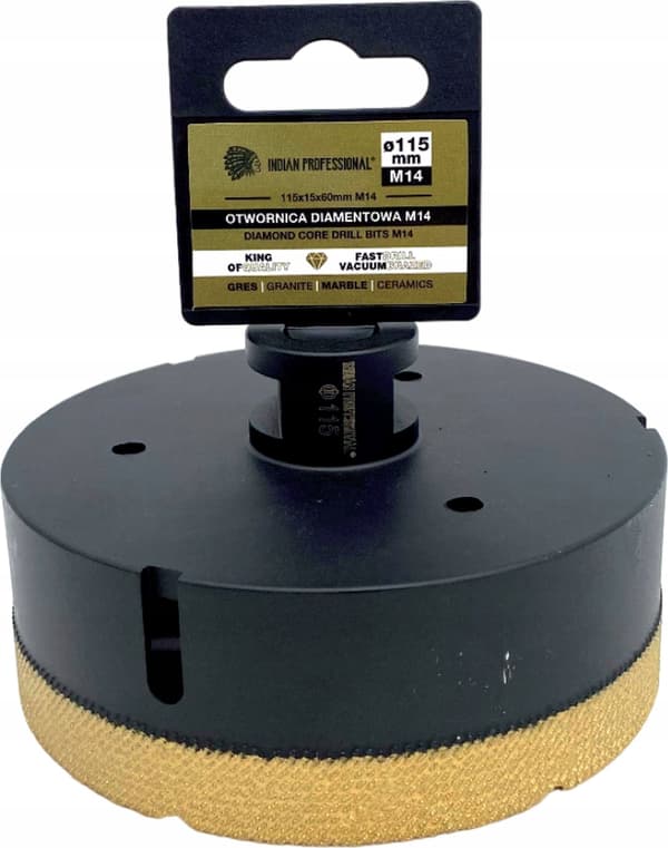 INDIAN PROFESSIONAL DIAMANT BOREKRONE M14 115mm TØRBORING/INDIAN PROFESSIONAL