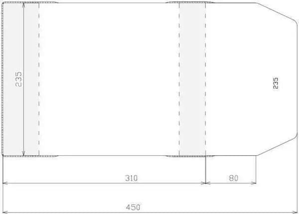 Justerbart omslag 235x390mm (50st)