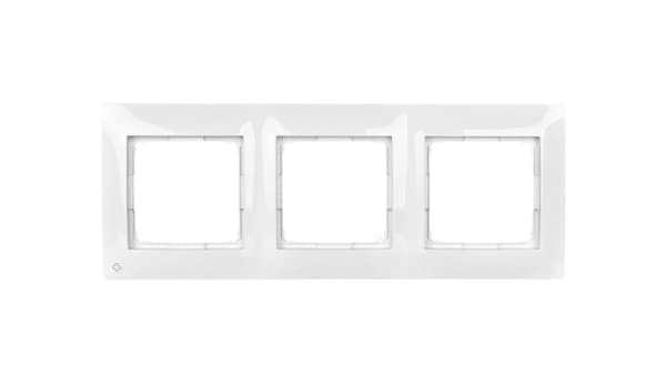 Simon 54 Premium Triple ramme antibakteriel hvid /til gipsplader/ DRK3/AB11