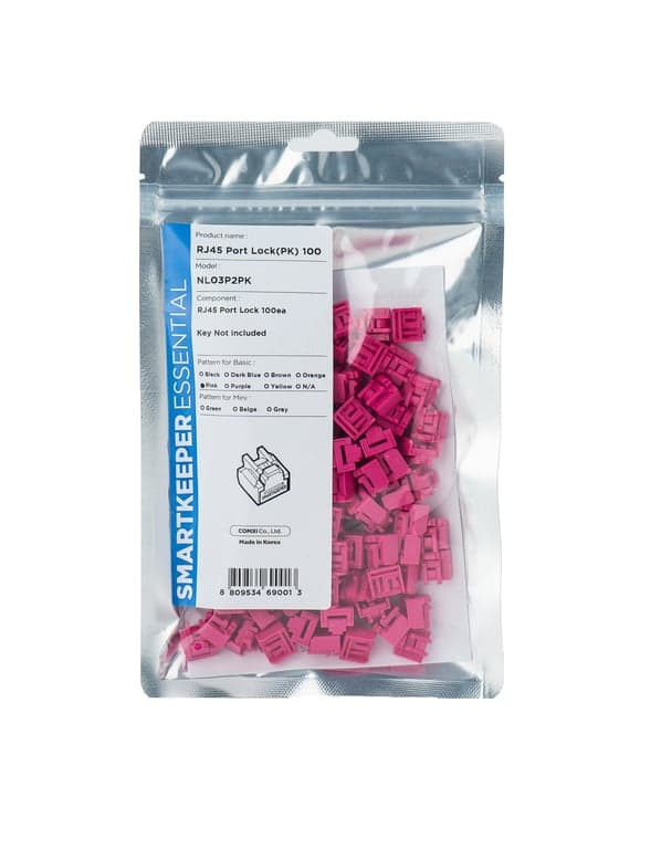 SmartKeeper Basic blocker \"RJ45 Port\" rosa 100 st.