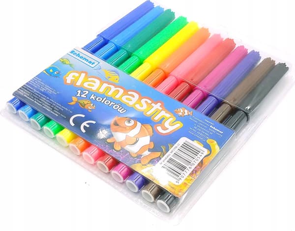 Tuschpenne 12 farver