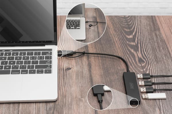 DIGITUS Slim Line - telakointiasema - USB 3.0