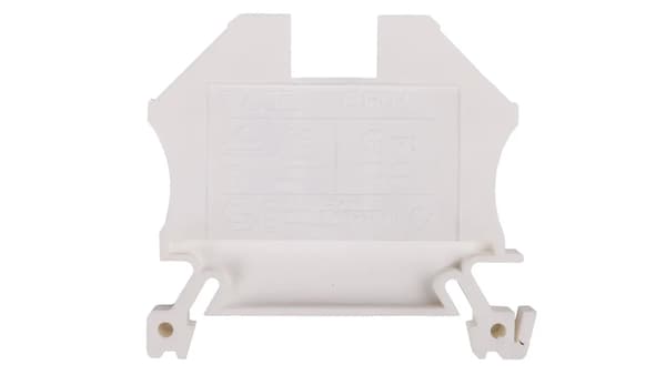 2-leder skinneforbinder 4mm2 hvid EURO 43409WT