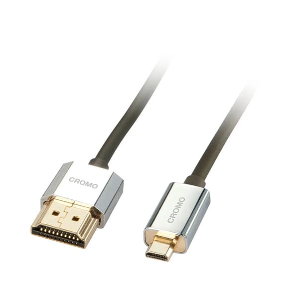 HDMI till Micro HDMI-kabel LINDY 41682 2 m Silver Svart