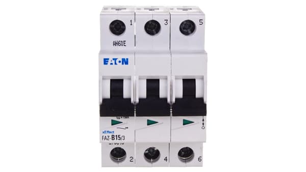 Strømafbryder 3P B 15A 15kA AC FAZ B15/3 278846