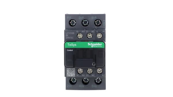 TeSys Deca effektkontaktor 38A 3P 24V DC 1Z 1R LC1D38BL