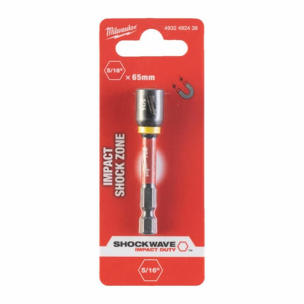 Slagtop sekskantet magnetisk adapter 5/16 HEX med længde 65mm MILWAUKEE