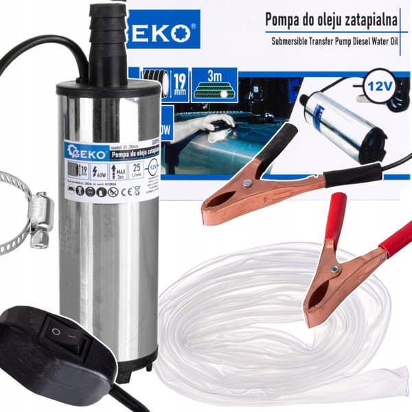 Dykoliepumpe 12V 52mm med 3m kabel (40)