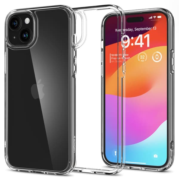 SPIGEN Ultra Hybrid cover til IPHONE 15 transparent