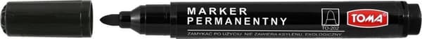 Permanent marker 202 sort (10 stk) TOMA
