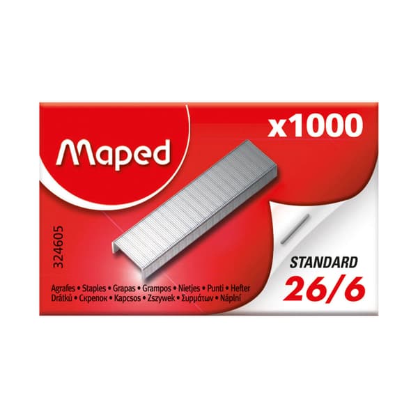Hæfteklammer 26/6 1000 stk. MAPED