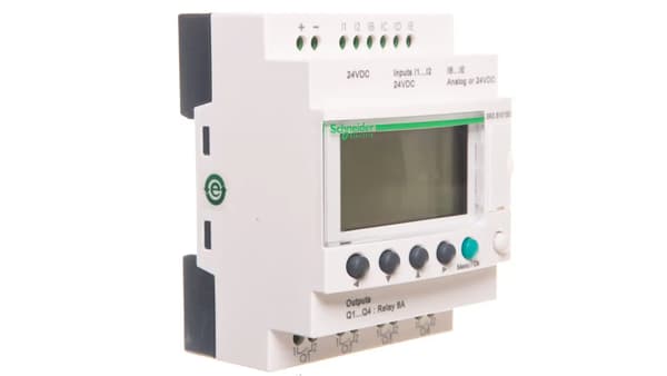 Schneider Programmerbart Modul ZELIO LE 6w Digital 4w Transmitter 24V DC RTC/LCD (SR3B101BD)