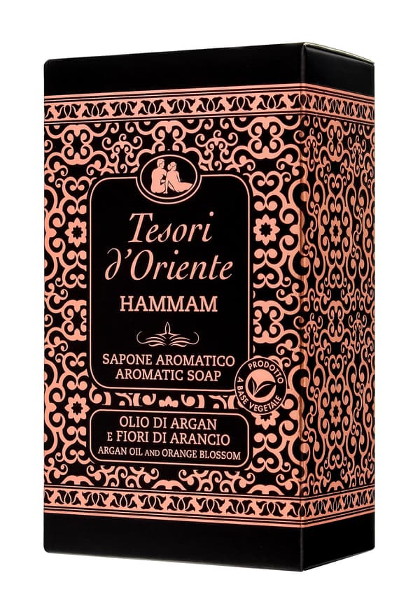 TESORI D`ORIENTE Aromatisk Sæbe Hammam - Arganolie & Appelsinblomst 125g